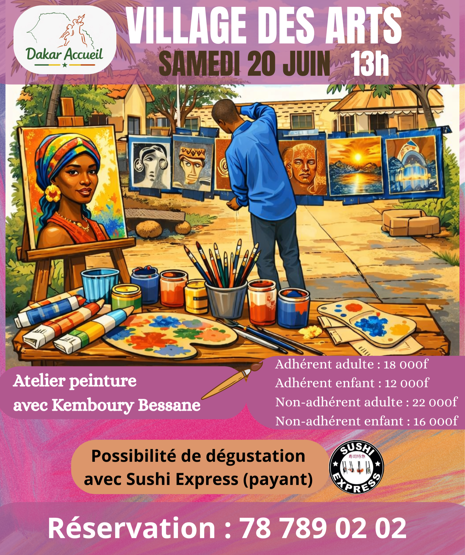 Village des arts et atelier peinture